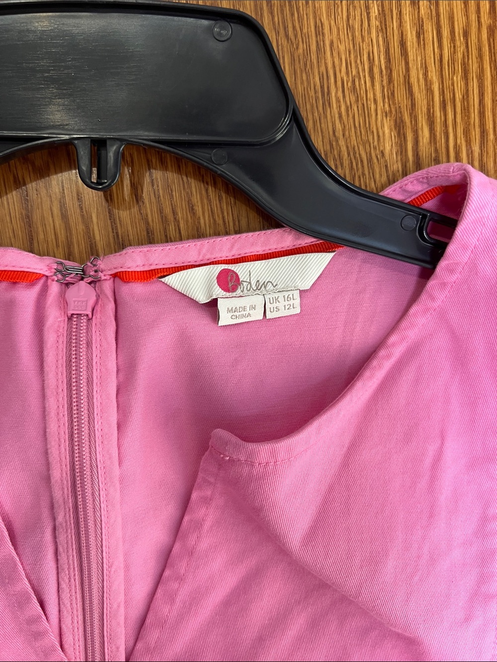 Boden Helena Pink Chino Dress - Size 12 - Picture 5 of 7